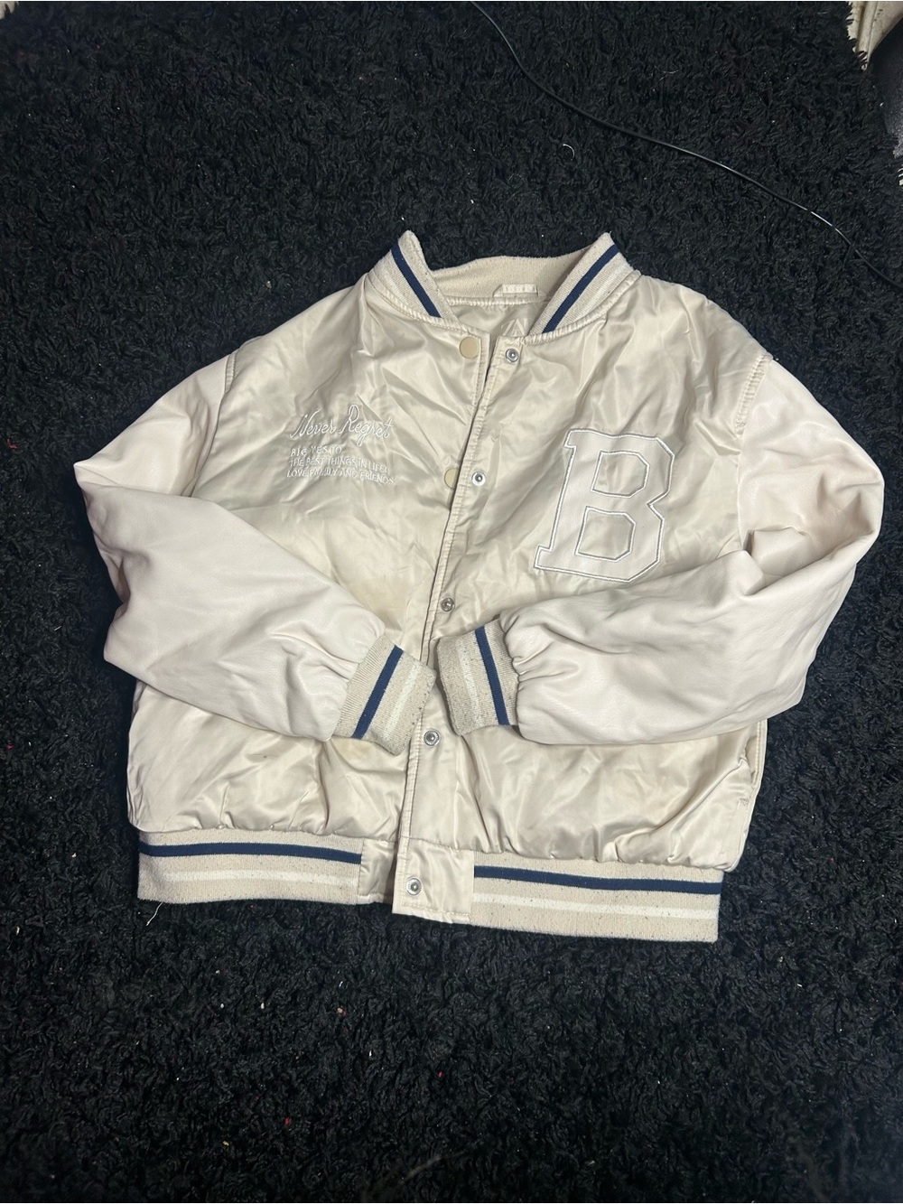ZARA varsity-style bomber jacket